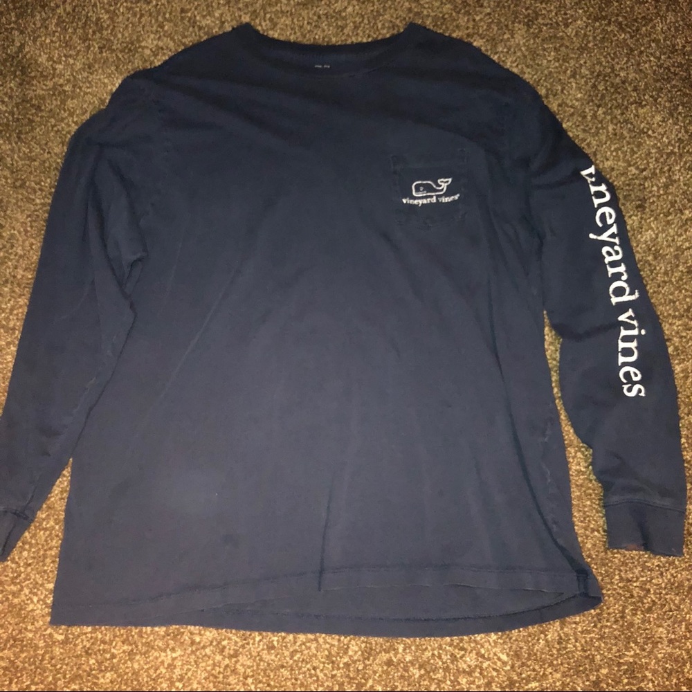 Vineyard Vines Navy Blue Long Sleeve T X Large
